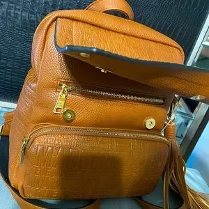 Steve Madden | Bags | Steve Madden Cognac Btampa Logo Tassel 